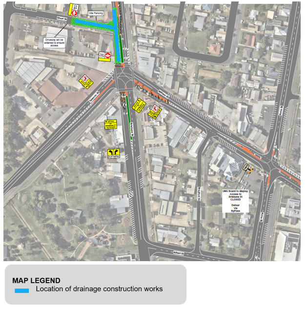 Short Street and Brisbane Street intersection